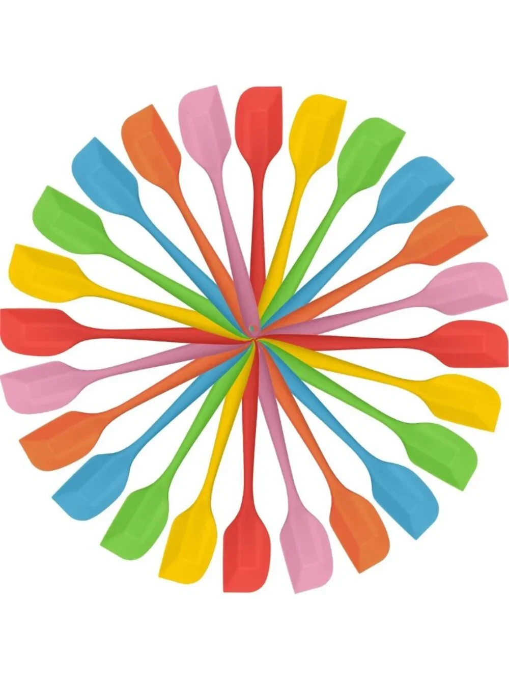 24 Pcs Mini Silicone Spatulas Set - 8.3 Inch, Cute Kitchen Utensils for Baking